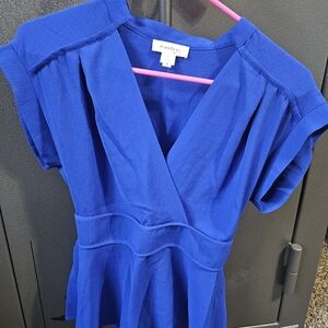 Monteau Women's Blouse Medium Blue